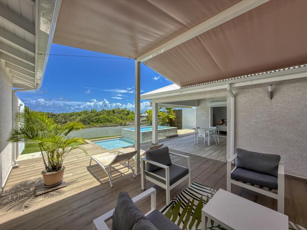 11.Location villa 2 chambres piscine vue mer Le Gosier Guadeloupe